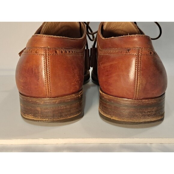 Wilson and Dean Wilkes Bashford Mens Size 9M Brown Leather Shoes Lace up Italy - Picture 8 of 11